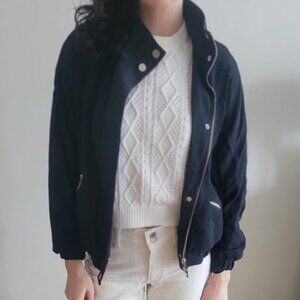 Mint Velvet navy bomber jacket UK size 8